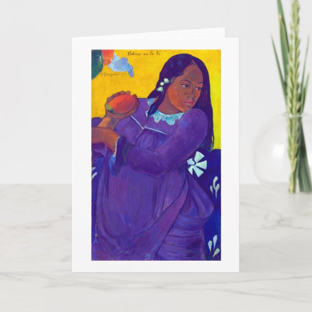 Woman with a Mango, Gauguin Card (Front)