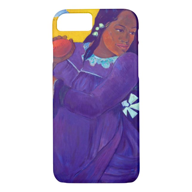 Woman with a Mango, Gauguin Case-Mate iPhone Case (Back)