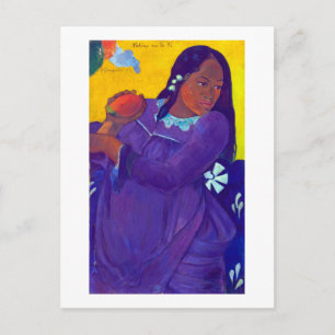 Woman with a Mango, Gauguin Postcard