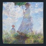 Woman with a Parasol by Claude Monet Bandana<br><div class="desc">Woman with a Parasol
by Claude Monet</div>