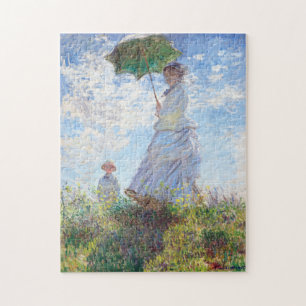 Woman with a Parasol by Claude Monet Jigsaw Puzzle