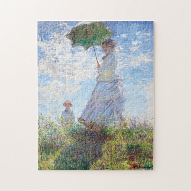 Woman with a Parasol by Claude Monet Jigsaw Puzzle (Vertical)