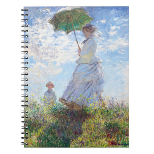 Woman with a Parasol by Claude Monet Notebook