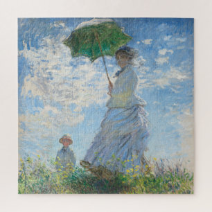"WOMAN WITH A PARASOL" BY CLAUDE MONET PUZZLE