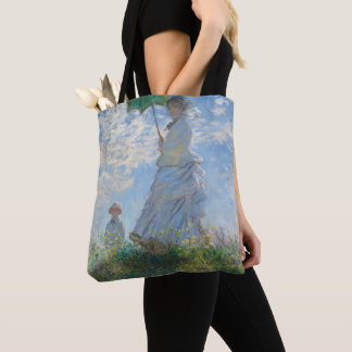Woman with a Parasol by Claude Monet Tote Bag