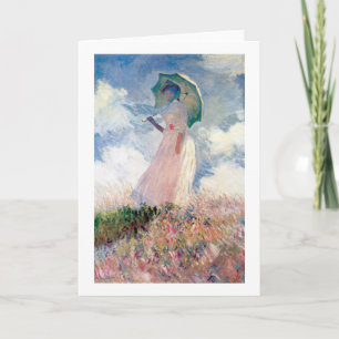 Woman with a Parasol, Claude Monet, 1886 Card
