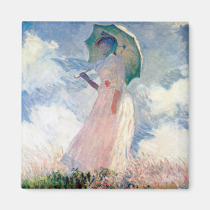 Woman with a Parasol, Claude Monet, 1886 Magnet