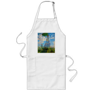 Woman with a Parasol Claude Monet Impressionist Long Apron