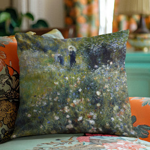 Woman with a Parasol in a Garden (1875), Renoir  Cushion