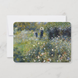 Woman with a Parasol in a Garden by Auguste Renoir