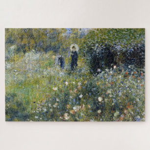 Woman with a Parasol in a Garden by Auguste Renoir Jigsaw Puzzle