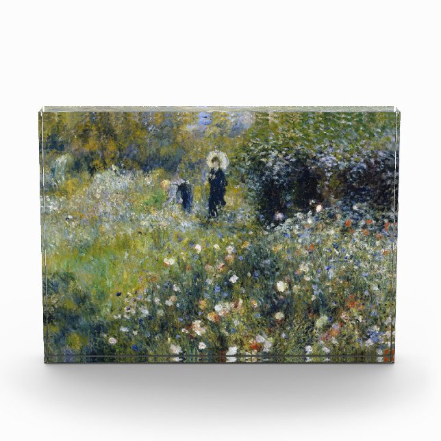 Woman with a Parasol in a Garden by Auguste Renoir Photo Block (Front)