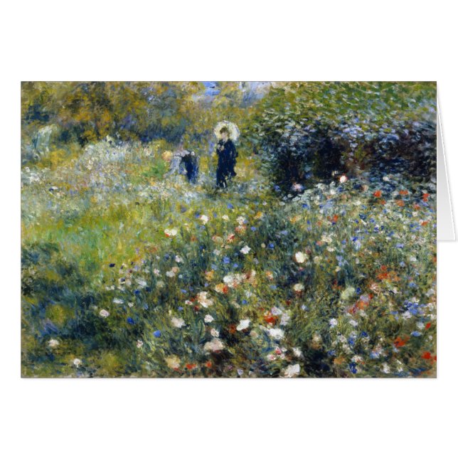 Woman with a Parasol in a Garden, Renoir (Front Horizontal)