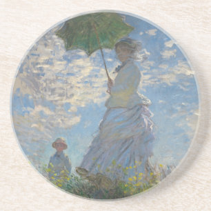 Woman with a Parasol - Madame Monet and Her Son Coaster