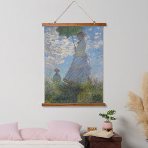 Woman with a Parasol - Madame Monet and Her Son Hanging Tapestry