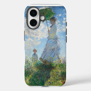Woman with a Parasol, Madame Monet and Her Son iPhone 16 Case