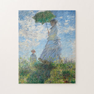 Woman with a Parasol, Madame Monet and Her Son Jigsaw Puzzle