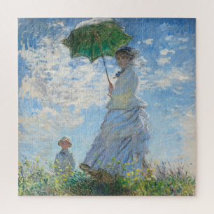 Woman with a Parasol, Madame Monet and Her Son Jigsaw Puzzle