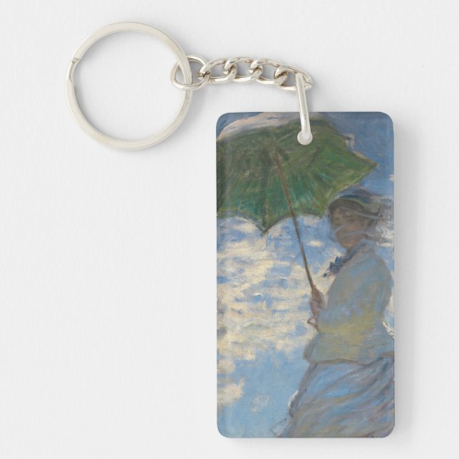 Woman with a Parasol - Madame Monet and Her Son Key Ring (Front)