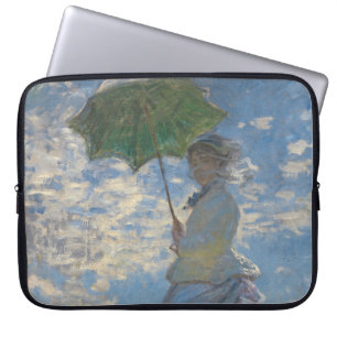 Woman with a Parasol - Madame Monet and Her Son Laptop Sleeve