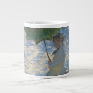 Woman with a Parasol - Madame Monet and Her Son Large Coffee Mug