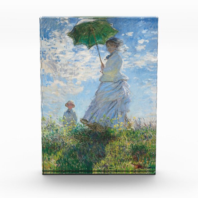 Woman with a Parasol, Madame Monet and Her Son Photo Block (Front)
