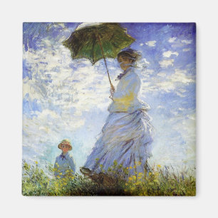 Woman with a Parasol Magnet