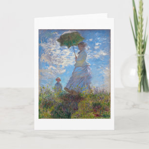 Woman with a Parasol, Monet Card