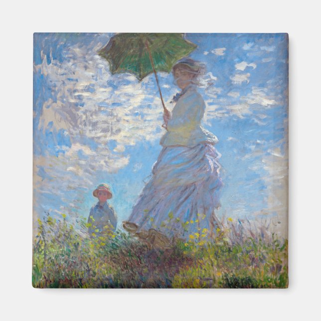 Woman with a Parasol, Monet Magnet (Front)