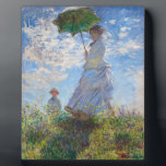 Woman with a Parasol | Monet | Plaque<br><div class="desc">Woman with a Parasol is a 1875 painting by French Impressionist Claude Monet.</div>