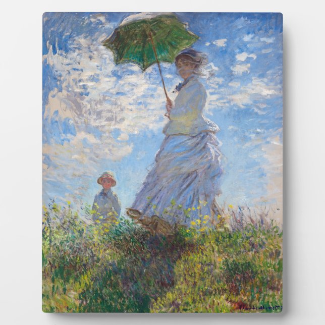 Woman with a Parasol | Monet | Plaque (Front)