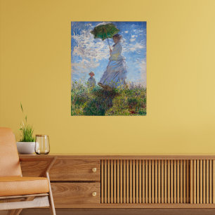 Woman with a Parasol Monet Poster