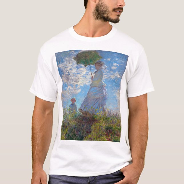 Woman with a Parasol, Monet T-Shirt (Front)