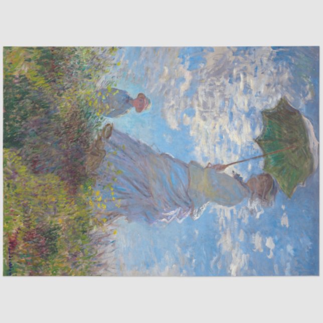 Woman with a Parasol, Monet Tissue Paper (Front)