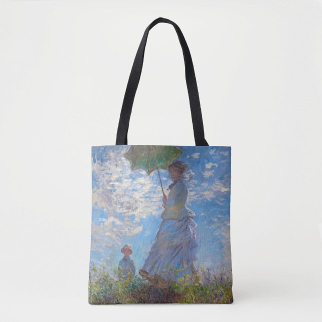 Woman with a Parasol, Monet Tote Bag (Front)