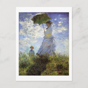 Woman with a Parasol postcard