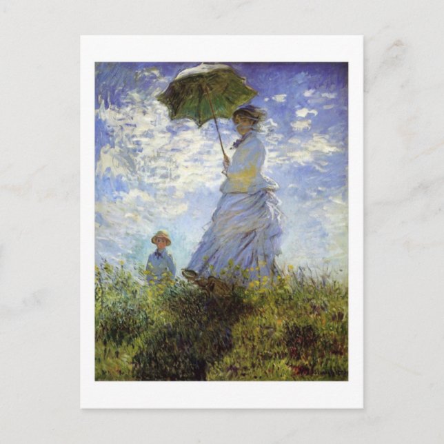 Woman with a Parasol postcard (Front)