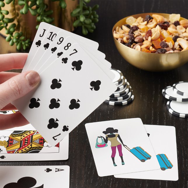 Woman With A Suitcase Playing Cards (Creator Uploaded)
