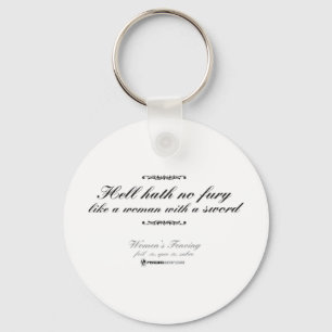 Woman With a Sword Key Ring
