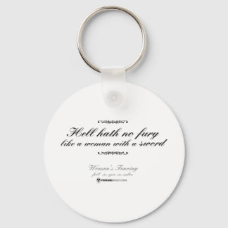 Woman With a Sword Key Ring