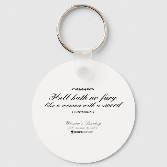 Woman With a Sword Key Ring (Front)
