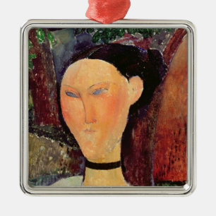 Woman with a Velvet Neckband, c.1915 Metal Tree Decoration