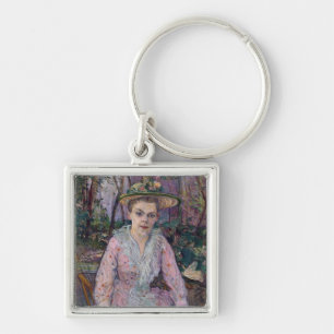 Woman with an Umbrella, 1889 Key Ring