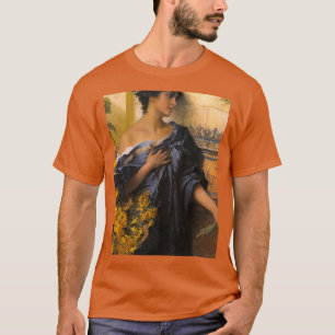 Woman with basket of flowers T-Shirt