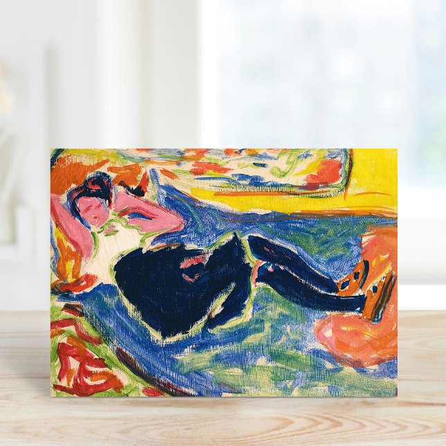 Woman with Black Stockings | Ernst Ludwig Kirchner Card (Creator Uploaded)