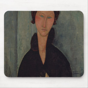 Woman with Blue Eyes, c.1918 Mouse Mat