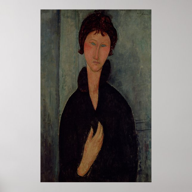 Woman with Blue Eyes, c.1918 Poster (Front)