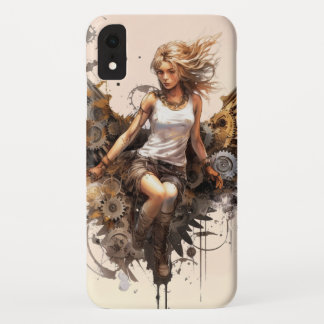 Woman with Boots iPhone / iPad case