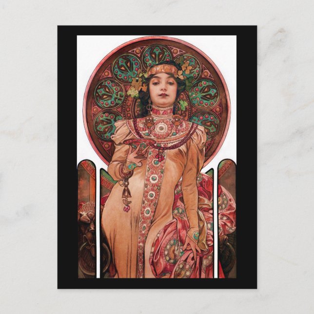 Woman with Champagne Glass Postcard (Front)