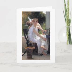 Woman with Cupid, Bouguereau Card